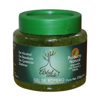 Gel para cabello Árbol Verde romero y sábila 250 g