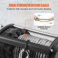 thumbnail image 5 of Electric Winch, 12V 10,000 lb Load Capacity Nylon Rope Winch, IP67 7/20' x 85ft ATV Winch with Wireless Handheld Remote & Hawse Fairlead for Towing Jeep Off-Road SUV Truck Car Trailer Boat, 5 of 7