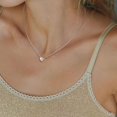 thumbnail image 2 of HAHDAXIA Collier Ras du Cou avec Pendentif Cœur Initiale en Argent Sterling 925 pour Femmes, 2 of 7