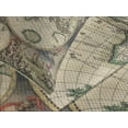 thumbnail image 4 of Ambesonne World Map Quilted Bedspread Set 3 Pcs, Antique Vintage Art, Queen Size, Multicolor, 4 of 5