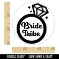 thumbnail image 2 of Bride Tribe Engagement Ring Wedding Self-Inking Rubber Stamp Ink Stamper - Pink Ink - Small 3/4 Inch, 2 of 7