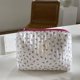 thumbnail image 1 of Bolso de cosméticos acolchada coreana, Bolso de flores para mujeres y niñas (rosa floral), 1 of 6