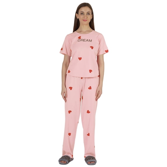 Inkmeso Womens Pajama Sets Soft Sleepwear Printed Sleep Top & Long Pajama 2 pc Pjs