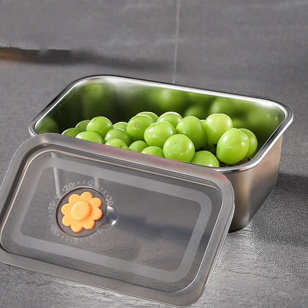 Caja sellada para ensalada de frutas, linda lonchera bento para niños, sellado seguro + palillos incluidos, diseño elegante, para la escuela/oficina, apta para microondas, set de preparación de comid