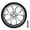 Silver, variant on BIMZUC Folding Bike Easy Wheel, Aluminum Alloy Lightweight High Performance Bearing Easywheel Replacement for Brompton and Commuter Bicycles, 2.36 inches / 6 cm, Black