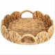 thumbnail image 1 of Scalloped Edge Round Tray, Round Serving Tray with Built-in Handles, 1 of 5