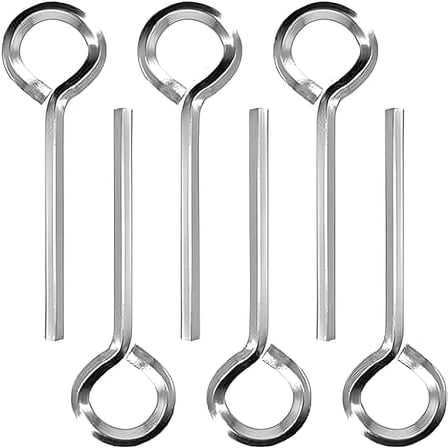 FACEGA 6 pcs Standard Hex Key Metal Hex Key Metal Hex Wrench Hex Door Key for Exit Devices