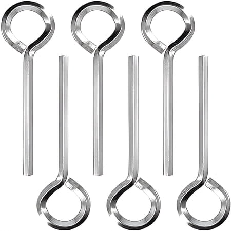 FACEGA 6 pcs Standard Hex Key Metal Hex Key Metal Hex Wrench Hex Door Key for Exit Devices