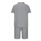 thumbnail image 5 of Mens Manga Larga Casual Color Sólido Cremallera Girar Abajo Conjunto de Cuello, Traje de Mezcla de Algodón de Poliéster para Al Aire Libre, Diario Y Invierno Primavera Desgaste, 5 of 6