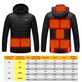 thumbnail image 3 of Abrigo Calefactor De Masaje Para Mujeres Y Hombres, Temperatura Constante Con 3 Niveles De Calefacción, 8 Zonas De Calefacción, Chaqueta Calefactora De Control Dual Yuarrent HA046946-01, 3 of 6