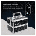 thumbnail image 3 of "Neceser Maletín Cosmetiquera Profesional Aluminio Portátil negra de estrellas Lab.G Negro", 3 of 5