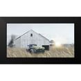 thumbnail image 2 of Deiter, Lori 24x14 Black Modern Framed Museum Art Print Titled - Navy Blue Truck with Flowers, 2 of 5