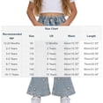 thumbnail image 3 of NAISIBABY Girls Flare Leg Jeans, Cute Trendy High Waist with Pockets Kids Strentch Casual Denim Pants Blue Size 6, 3 of 9