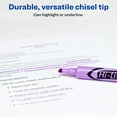 thumbnail image 4 of Avery Hi-Liter Desk-Style Highlighters, SmearSafe, Chisel Tip, 1 Fluorescent Purple Highlighter (24060), 4 of 9