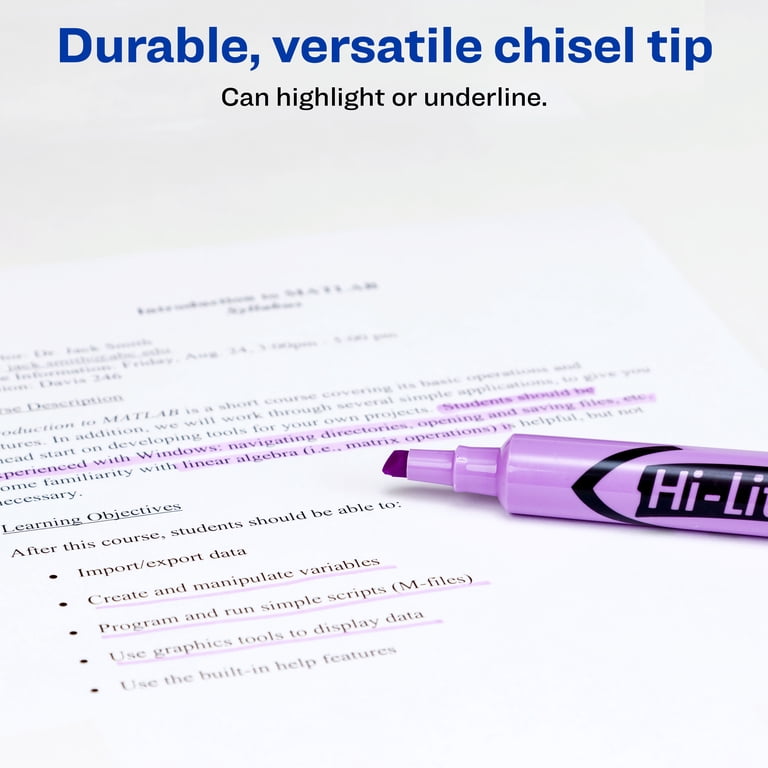 Hi-Liter Desk-Style Highlighters, Purple, Single photo 3