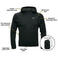 thumbnail image 3 of Outdoor Pursuit Men’s Packable Rain Jacket, Lightweight Waterproof Rain Gear (Black, X-Large), 3 of 6