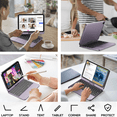 thumbnail image 3 of edaiser Stylus Pen + Swivel Keyboard Case Compatible with Apple iPad Mini 7th (A16)/6th Generation 8.3 inch, Purple, 3 of 6