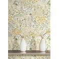 thumbnail image 3 of NuWallpaper Flower Parade Yellow Peel & Stick Wallpaper, 3 of 3