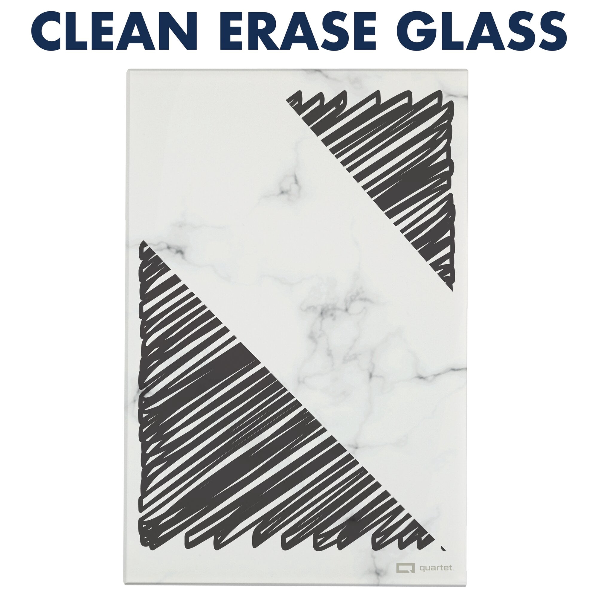 Quartet Glass Notepad Whiteboards, 9" x 6", 2-Pack, Frameless, Desktop Boards