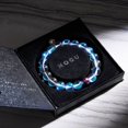 thumbnail image 3 of Rainbow Supernova | Unicorn Silver | Galaxy Glass Statement Bracelet, 3 of 5