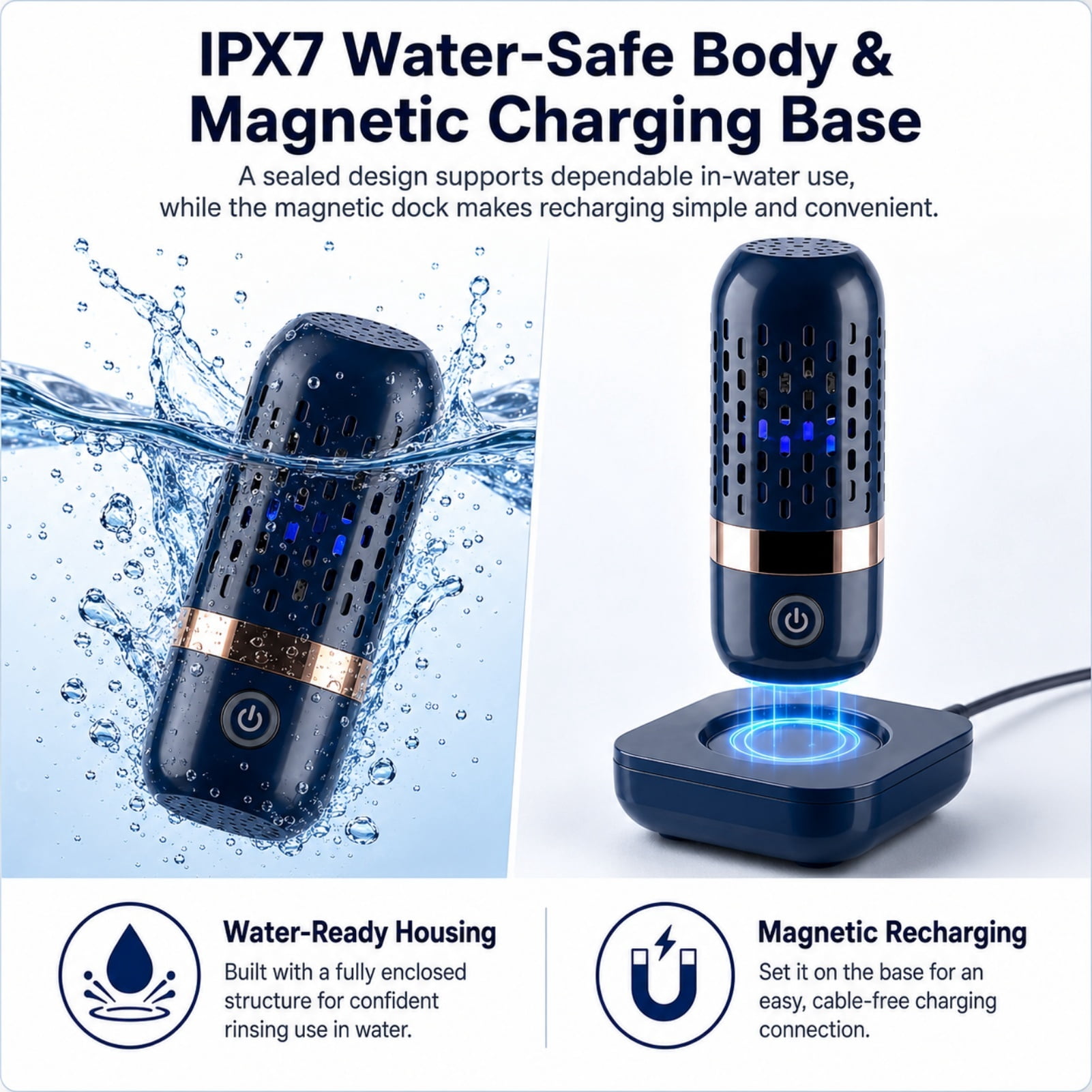 50PCS*Podfresh Vegetable Cleaner, Pod Fresh Fruit Cleaner, Water Molecule Decomposition Technology with One-Touch Wireless Operation, Portable Capsule Design, Ideal for Fruits and Vegetables
