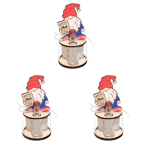 Contenedor Portabotellas Vino Navideño para Decoraciones Fiesta Navidad (nariz) Blanco