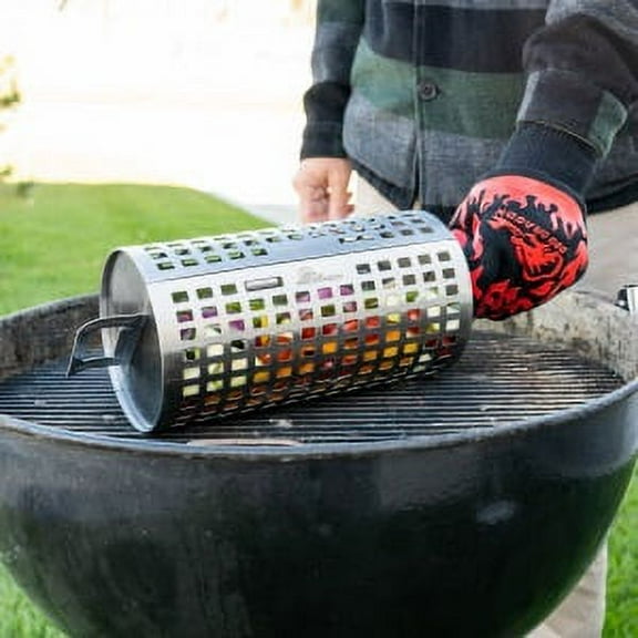 BBQ Dragon Rolling Grill Basket
