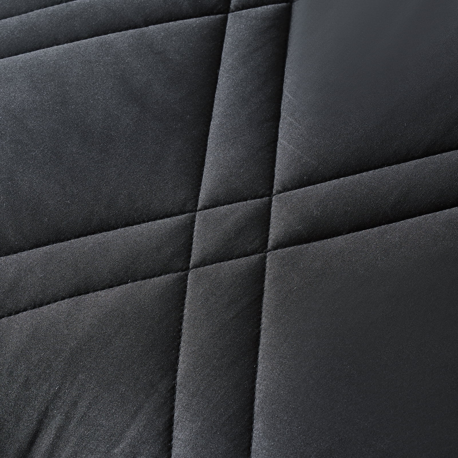 Davulos Comforter Set Twin Size 5 Pieces ,Bed in a Bag All Season Bedding Comforter Sets,Black