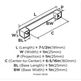 thumbnail image 5 of Amerock Monument 6 1/4'' Center Bar Pull, 5 of 5