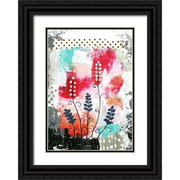 Ogren, Sarah 24x32 Black Ornate Wood Framed with Double Matting Museum Art Print Titled - Colorful Flowers