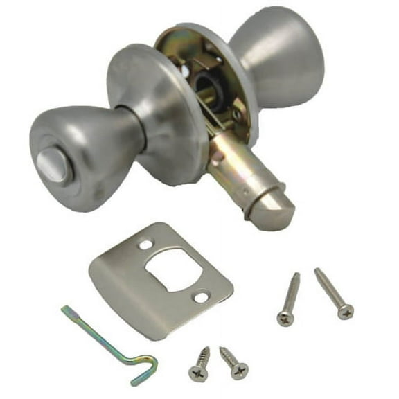 AP Products 013-202-SS Privacy Knob Lock Set - Stainless Steel