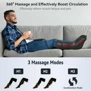 FIT KING Leg Compression Boots Massager with Heat, FITKING Massager for Foot and Calf Recovery , Upgraded Leg Massager for Blood Circulation FSA/HSA Eligible