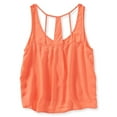 thumbnail image 2 of Aeropostale Womens Pocket Woven Tank Top, Orange, Juniors, Small, 2 of 2
