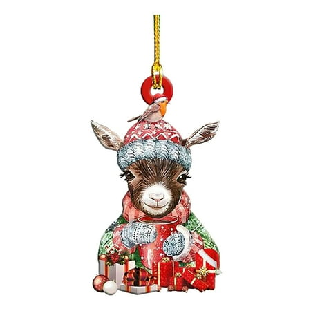 

Gift for Elderly Mom Acrylic Chandelier Crystals Coffin Christmas Mirror Decorations Pendants Decorations Squirrel Ornaments Double Party Acrylic Christmas Sided Craft Cat Christmas Gifts Christmas
