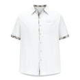 thumbnail image 4 of Mens Cotton Linen Shirts Button Down Short Sleeve Vocation Beach Shirts Casual Summer Outdoor Shirt, 4 of 5