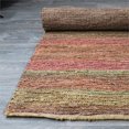 thumbnail image 5 of Spontaneous Jute Handwoven 8' x 10' Area Rug in Maroon/Orange Striped, 5 of 5