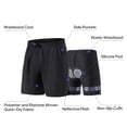 thumbnail image 3 of M Buder Men's 2-in-1 Mountain Bike Shorts Quick-Dry Cycling Riding Pants with Shock Absorbing Padding, Black Medium. Excellent for Outdoor Hiking, Riding, and Commuting in All Weather Conditions., 3 of 9