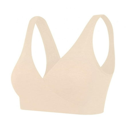Xmarks Women s Nursing Sleep Bra Breastfeeding Bras Wireless Maternity Wide Band Shoulder Straps Bra 32/70BCD-40/90ABC