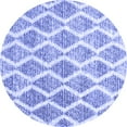 thumbnail image 1 of Ahgly Company Machine Washable Indoor Round Abstract Blue Contemporary Area Rugs, 6' Round, 1 of 4