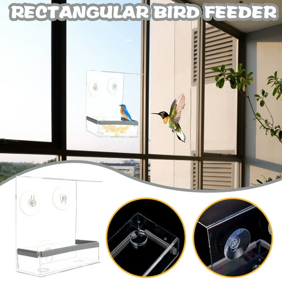 EGNMCR Bird Feeder, Hummingbird Feeders for Outdoors Outdoor Bird Feeder Outdoor Acrylic Windbreak Ball Bird Feeder bird feeder
