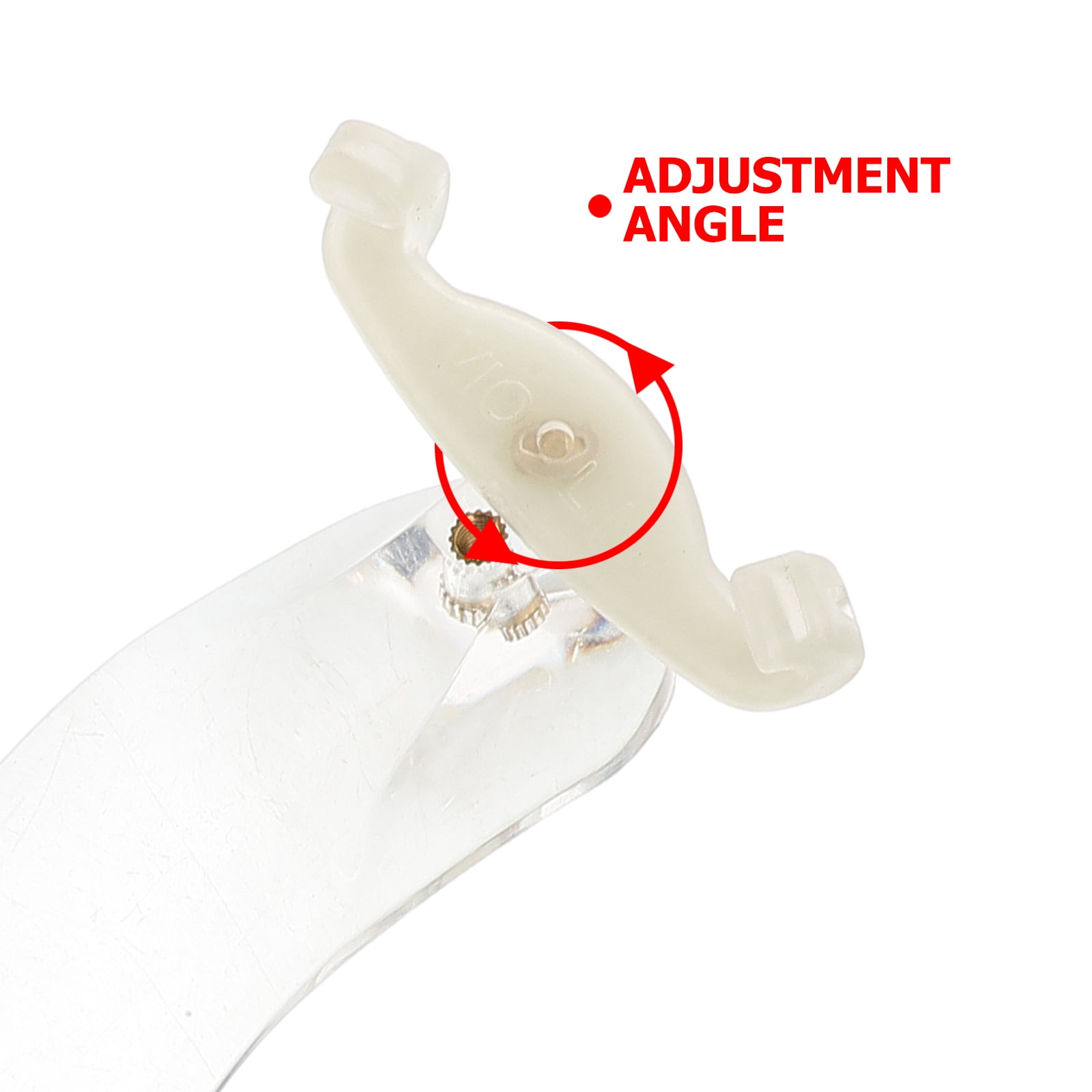 ETHZZLE Viola Shoulder Rest Transparent Acrylic Ergonomic Pad for Beginners 1Pack