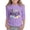 Purple, variant on Teen Girls Top for Daily Casual Wear from Easter Bunny Letter Print Short Sleeve Blouse for Kids Girls Spring Summer Lightweight Youth Tee Purple 13-14 Years