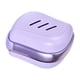 thumbnail image 4 of Cepillo peine de silicona de doble cara, cepillo de masaje de silicona para cabelludo de mascotas (para dormitorios) Violeta A, 4 of 8