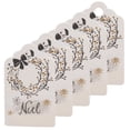 thumbnail image 1 of Naiovety 100 Uds. Etiquetas de Feliz Navidad Tarjeta de papel Kraft etiqueta de regalo etiquetas colgantes DIY Kits de decoración para fiestas Guirnalda lazo blanco, 1 of 6