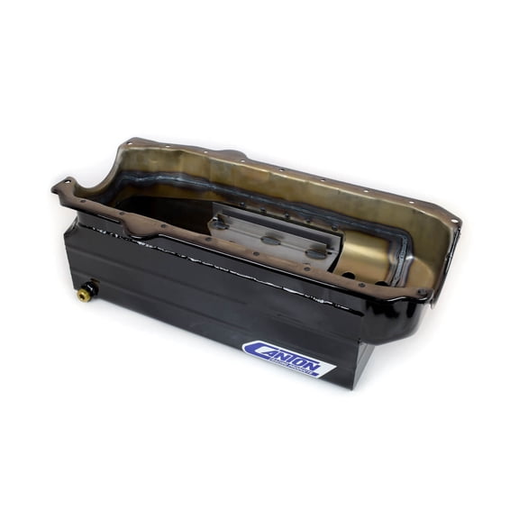 Canton 18-100 Oil Pan Marine Full Sump 8 qt 7-1/2 in Deep Black Powdercoat Steel
