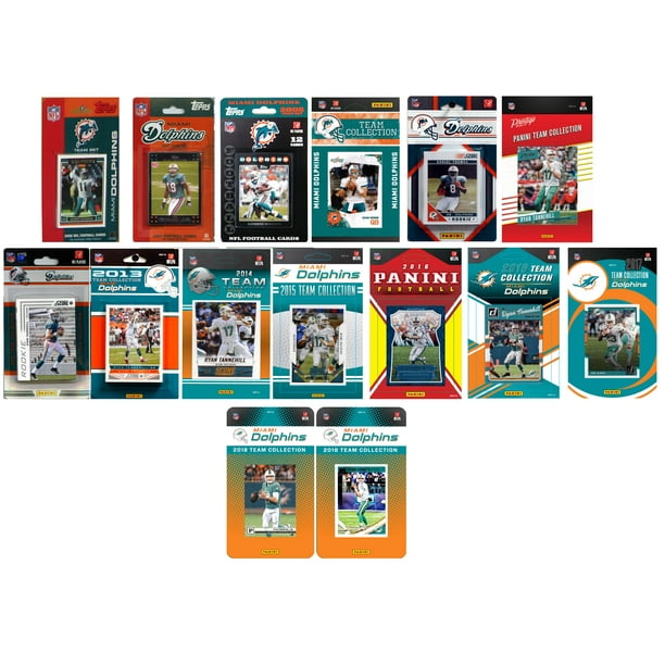 NFL Miami Dolphins 15 Different Licensed Trading Card Team Sets ...