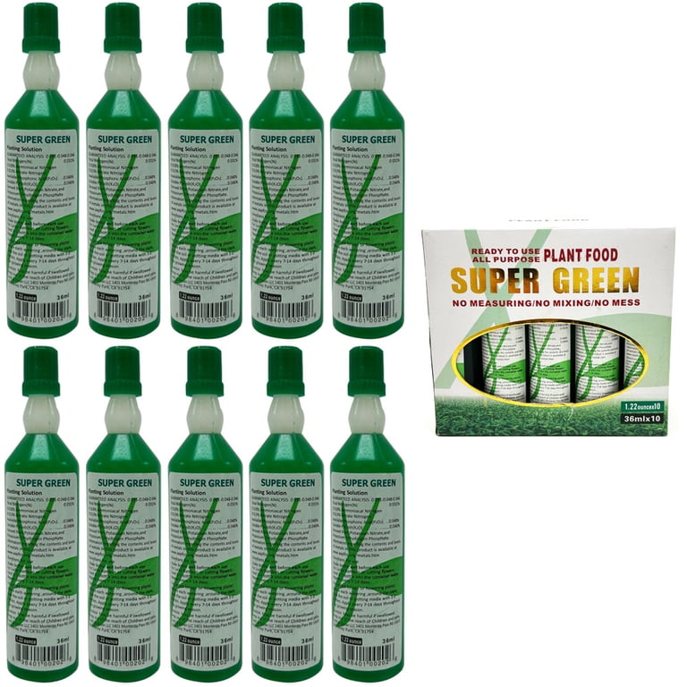 Potted Foliage Fertilizer AB STAT All-Purpose Plant Food - Super Green  Lucky 10 Bottles Ready Bamboo Fertilizer