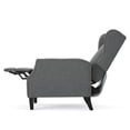 thumbnail image 3 of GDF Studio Weyland Contemporary Wingback Fabric Recliner, Charcoal, 3 of 6