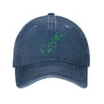 thumbnail image 1 of ZICANCN Adjustable Baseball Cap Women, Green Abstract Lizard Hats for Men Adult Washed Cotton Denim Baseball Caps Fashion, Navy Blue, 1 of 8