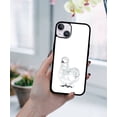 thumbnail image 5 of FINCIBO Soft Rubber Protector Cover Case for Apple iPhone 14 Max 6.7" 2022, White Silkie Chicken, 5 of 5